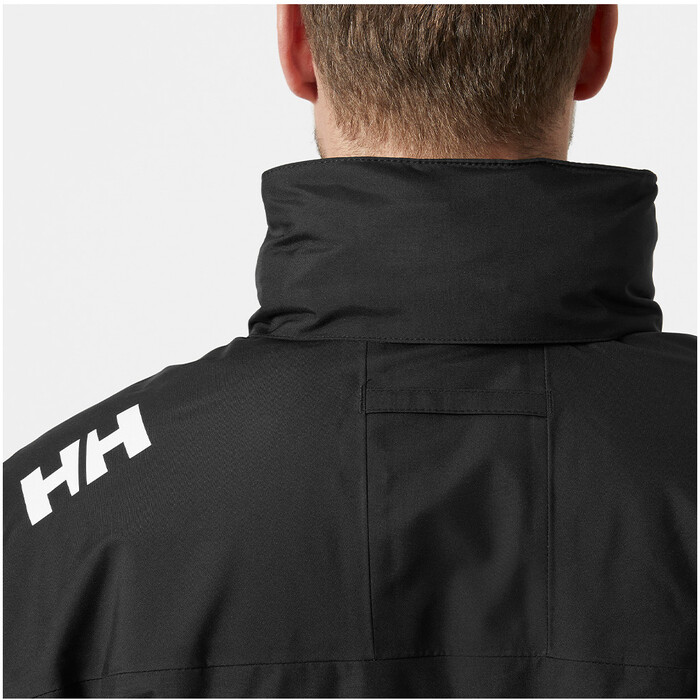 2024 Helly Hansen Mens Crew Hooded Midlayer Sailing Jacket 2.0 34442 - Black